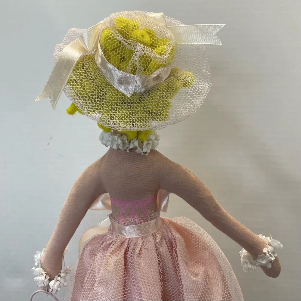Whimsical hand painted textile Doll. Ballerina. Tooth fairy. Pre-owned